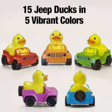 15 Jeep Ducks Rubber Ducks - Perfect Gift for Jeep Lovers 2.8 Inch