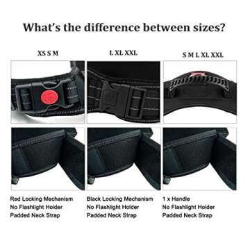 Fairwin Service Dog Vest-No-Pull Dog Harness with Handle Adjustable Reflective Patches in Training Vest Harness for Small Medium Large Breed Outdoor Walking