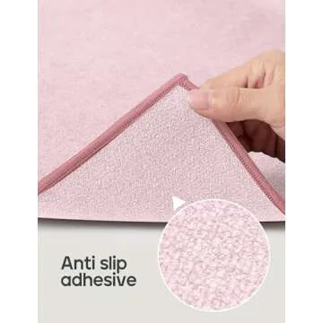 Heathyoga Stickyfiber Hot Yoga Towel with Silicone Grip & Free Spray Bottle, Microfiber Non-Slip Mat Towel for Hot Yoga, Bikram, Pilates and Fitness (Pink)