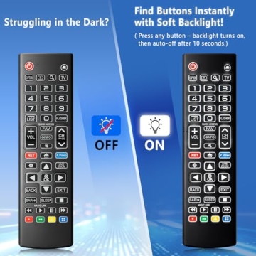 Backlit Remote for LG Smart TV - Universal Replacement for All LG TV Models