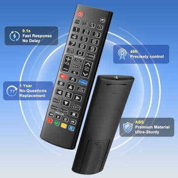 Backlit Universal Remote for All LG TVs for Easy Nighttime Use