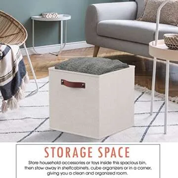 Ornavo 13x13 Storage Cube Bins - Durable & Stylish