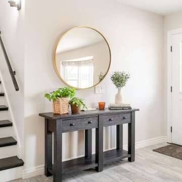 Fabuday Round Gold Mirror - 20 Inch Elegant Wall Decor