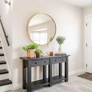 Fabuday Round Gold Mirror - 20 Inch Elegant Wall Decor