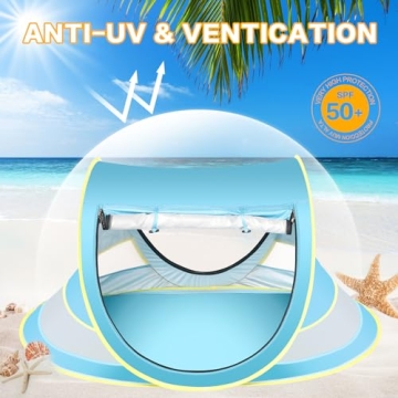 Baby Beach Tent with Sun Hat for Peaceful Outdoor Naps
