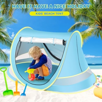 Baby Beach Tent with Sun Hat for Peaceful Outdoor Naps