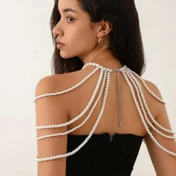 Stylish Xerling Faux Pearl Body Chain for Women & Girls