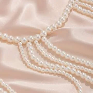 Stylish Xerling Faux Pearl Body Chain for Women & Girls