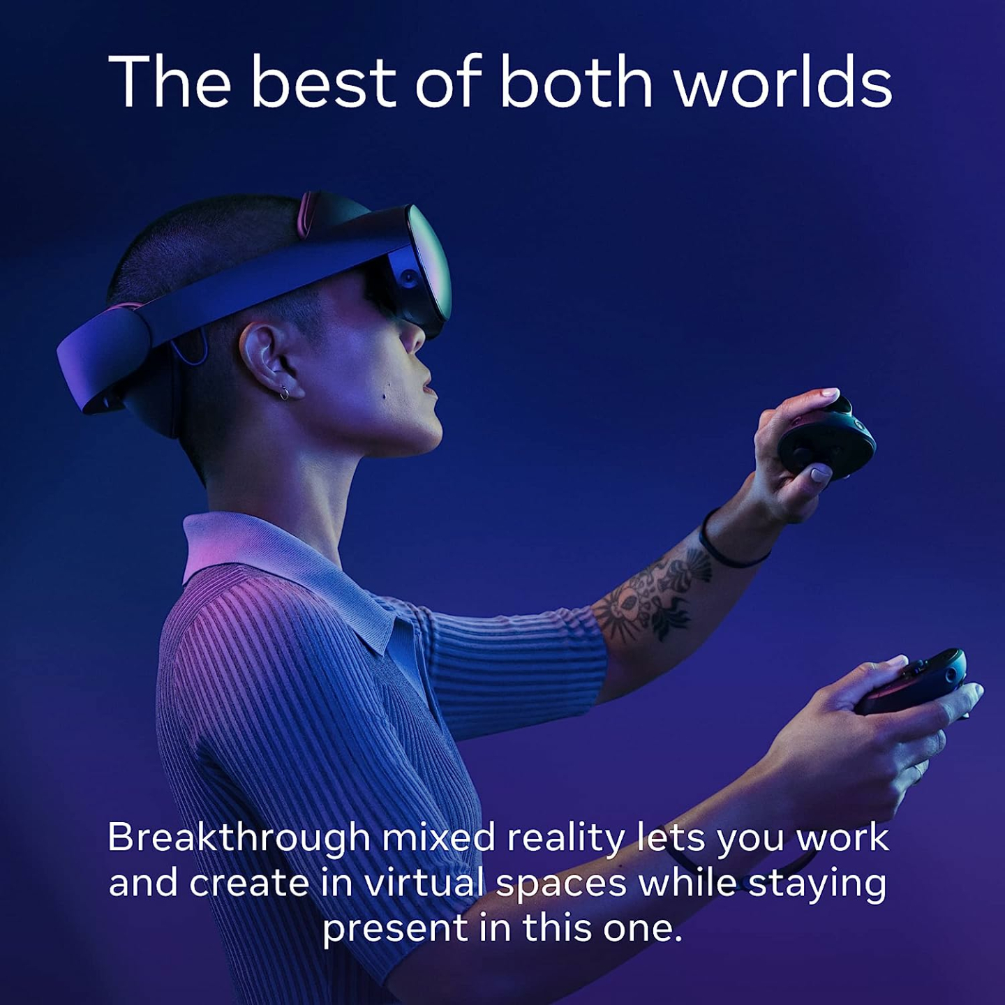 Meta Quest Pro VR Device for Gaming & Productivity