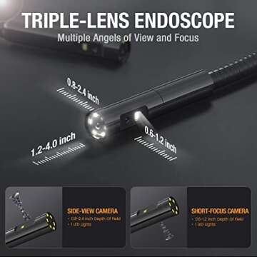 Teslong NTS500 Triple Lens Endoscope for Reliable Inspections