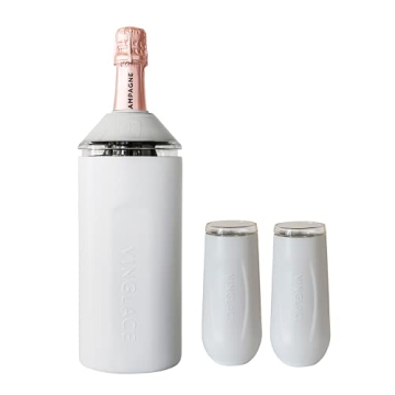 Vinglacé Champagne Chiller Gift Set with Flutes
