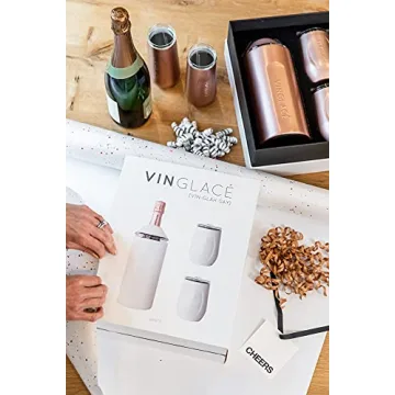 Vinglacé Champagne Chiller Gift Set with Flutes