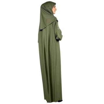 Modish Group Women Muslim Prayer Dress with Hijab