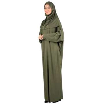 Modish Group Women Muslim Prayer Dress with Hijab