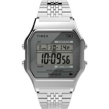 Timex T80 34mm Retro Digital Watch - Iconic Style & Functionality