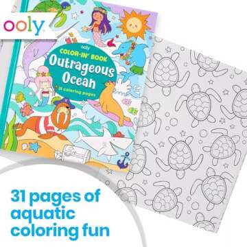 OOLY Coloring Book for Toddlers, Fun Activity Coloring Pages for Kids, 31 Perforated Pages 8"x10" to...