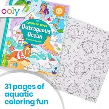 OOLY Outrageous Ocean Coloring Book for Kids - Fun and Creative Activity