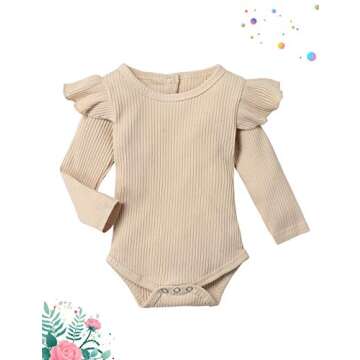 KANGKANG Baby Girl Clothes with Floral Pants & Romper
