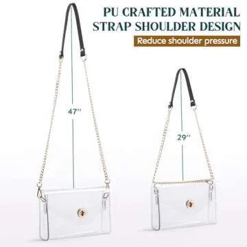 Stylish Lorbro Clear Purse for Concerts and Sports