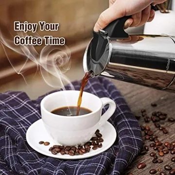 Godmorn Stovetop Espresso Maker for Quick Coffee Brews