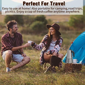 Godmorn Stovetop Espresso Maker for Quick Coffee Brews