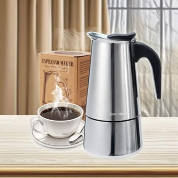 Godmorn Stovetop Espresso Maker for Quick Coffee Brews