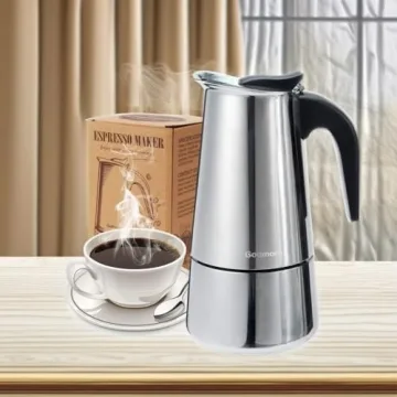 Godmorn Stovetop Espresso Maker for Quick Coffee Brews