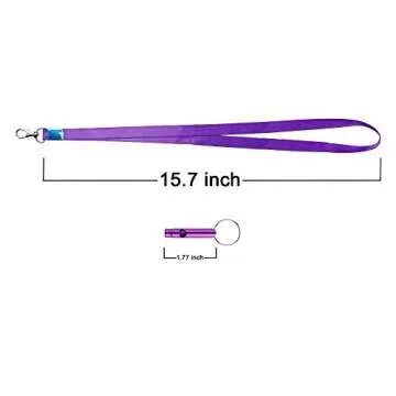 SUBANG 12 Pcs Hiking Camping Aluminum Emergency Whistles Survival Whistle with Lanyards, 6 Colors