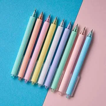 Ddaowanx 9 Colors Pastel Gel Ink Pens for Creative Writing