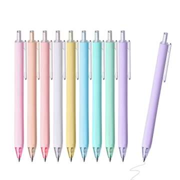 Ddaowanx 9 Colors Pastel Gel Ink Pens for Creative Writing