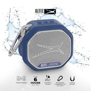 Altec Lansing HYDRATREK Magnetic Bluetooth Speaker - Ultimate Outdoor Adventure Companion