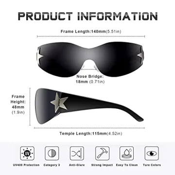 Trendy Eiuizah Y2K Frame Sunglasses for All Styles and Occasions