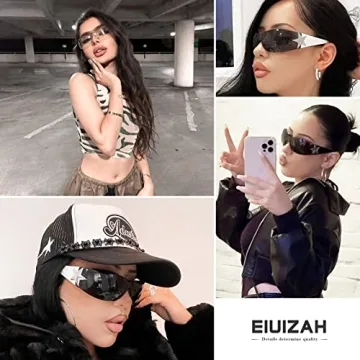 Trendy Eiuizah Y2K Frame Sunglasses for All Styles and Occasions