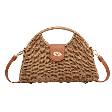 Summer Straw Handbag for Women - Stylish Crossbody Tote