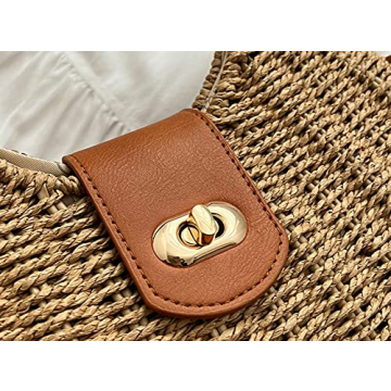 Summer Straw Handbag for Women - Stylish Crossbody Tote