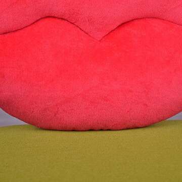 KINGROSE 3D Lip Throw Pillow - Adorable Velvet Cushion