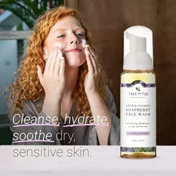 Tree to Tub Lavender Body Wash for Sensitive Skin and Dry Skin & Sensitive Skin Face Wash for Dry Skin - pH Balanced Moisturizing Body Wash & Hydrating Gentle Face Cleanser for Women & Men