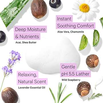 Tree to Tub Lavender Body Wash for Sensitive Skin and Dry Skin & Sensitive Skin Face Wash for Dry Skin - pH Balanced Moisturizing Body Wash & Hydrating Gentle Face Cleanser for Women & Men