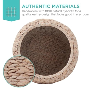 Vintage Hyacinth Storage Basket for Home Organization