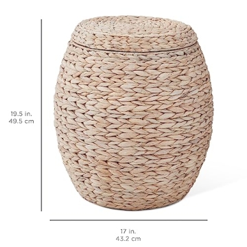 Vintage Hyacinth Storage Basket for Home Organization