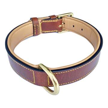 Soft Touch Leather Dog Collar - Comfortable & Stylish
