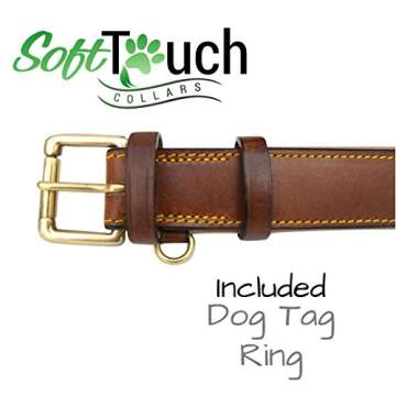 Soft Touch Leather Dog Collar - Comfortable & Stylish