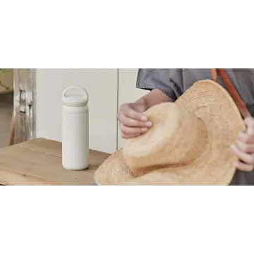 Kinto 21091 Day Off Stainless Steel Tumbler, 16.9 fl oz (500 ml), White