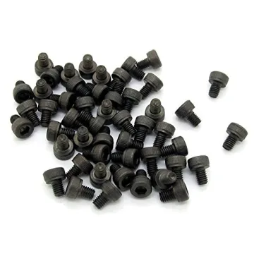 Jiuwu 50 Pcs M3x4mm Carbon Steel Hex Socket Head Screw Bolts