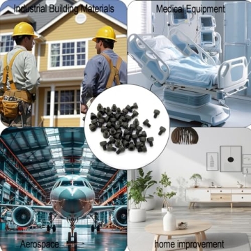 Jiuwu 50 Pcs M3x4mm Carbon Steel Hex Bolts for Projects