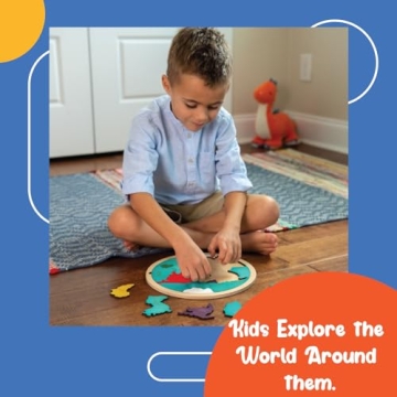 Educational 7 Continents & 5 Oceans Puzzle for Kids