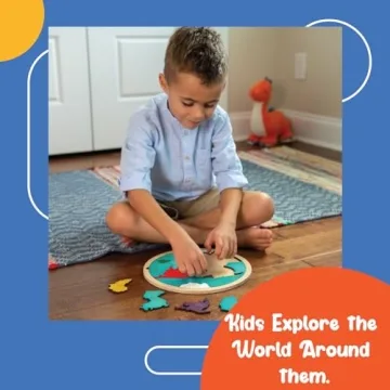 Educational 7 Continents & 5 Oceans Puzzle for Kids