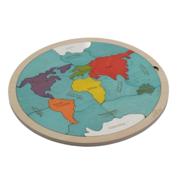 Educational 7 Continents & 5 Oceans Puzzle for Kids