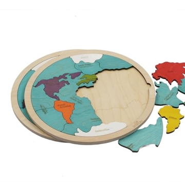 Educational 7 Continents & 5 Oceans Puzzle for Kids