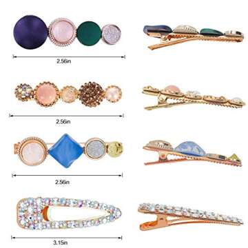 JOYJULY 14pcs Hair Barrettes for Women - Elegant Clips